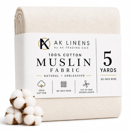 AK TRADING CO. AK Trading 60" Wide Natural Muslin,