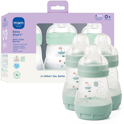 MAM Easy Start Anti-Colic Bottle 5 oz (3-Count), B