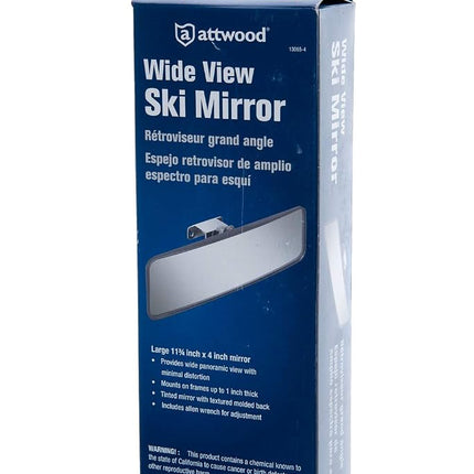 Attwood 13065-4 Adjustable Wide-View Water Ski Rear View Boat Mirror