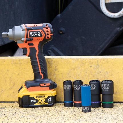 2-in-1 Non-Marring Impact Socket, Coated 12-Point Deep Sockets, 3/4- and 9/16-Inch Sizes Klein Tools 66030