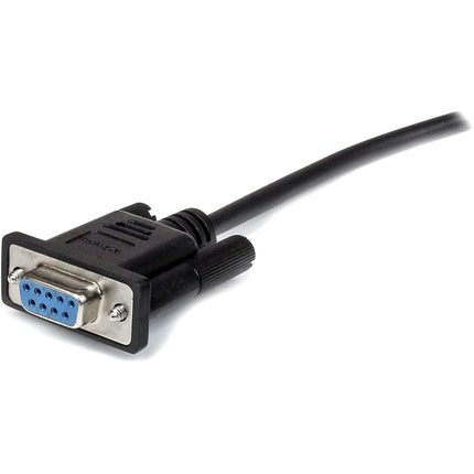 StarTech.com 3m Black Straight Through DB9 RS232 Serial Cable - DB9 RS232 Serial Extension Cable - Male to Female Cable (MXT1003MBK)