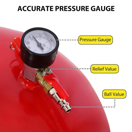 Garvee 20 Gallon Waste Oil Drain Tank, Portable Oil Drain Container, Air Operated Drainer, Fluid Fuel Transfer Drainage, Adjustable Funnel Height with Wheel &15'' Premium Bowl and a Toolbox
