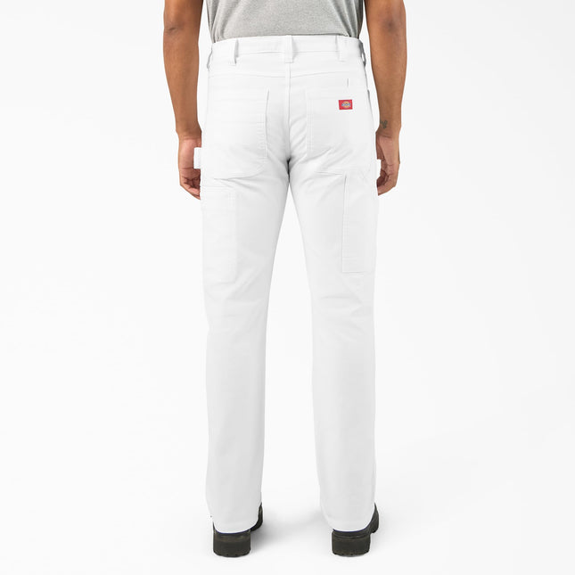 Dickies Flex Duck - Canvas Painter Pants for Men, White, 42W x 30L