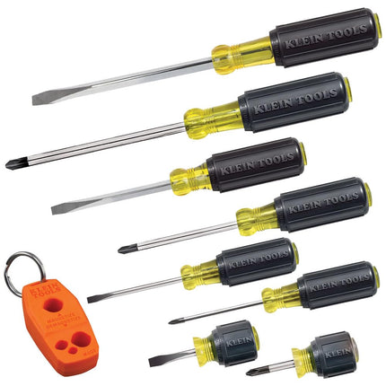 Klein Tools 80021 Tool Set, Screwdriver and Nut Driver Tool Kit with Assorted Tips, Magnetizer/De-Magnetizer, 16-Piece, Home Improvement