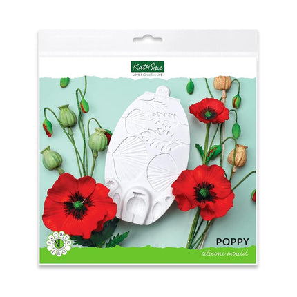 Poppy Silicone Sugarpaste Icing Mold, Flower Pro b