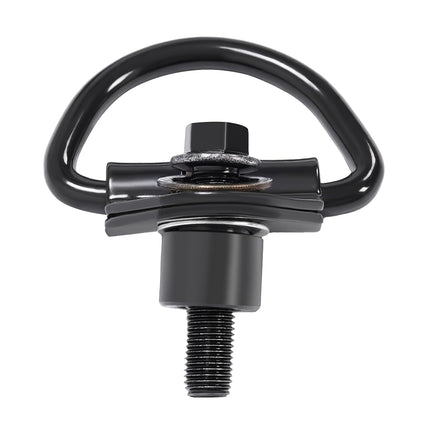 ALMULOO D-Hooks Compatible with 2015-2024 Ford Transit 150 250 350 Rear Cargo Vehicle D Rings Tie Down Hook Powder Coated Black 2Pcs