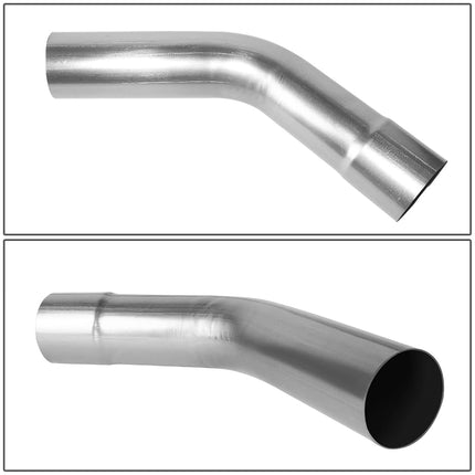DNA MOTORING ZTL-PP-30-45-RAW 45 Degree DIY Custom Mandrel Exhaust Tubing, 3" OD, Mild Steel,Universal Fit