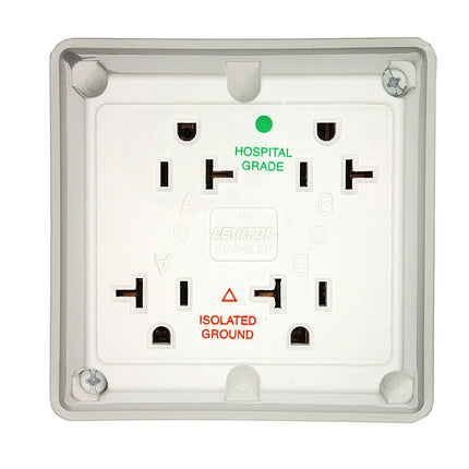 Leviton 21254-IGW 20 Amp, 125 Volt, Industrial Ser