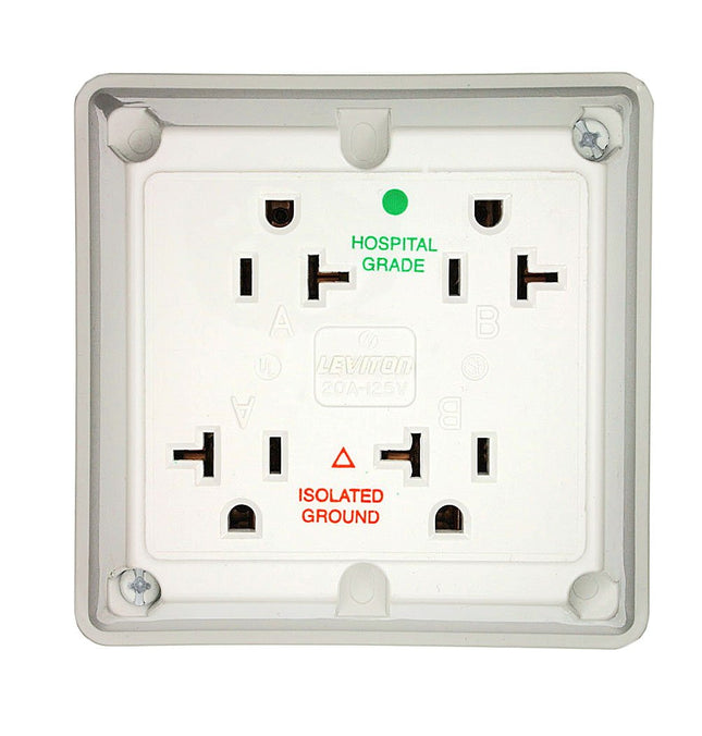 Leviton 21254-IGW 20 Amp, 125 Volt, Industrial Ser
