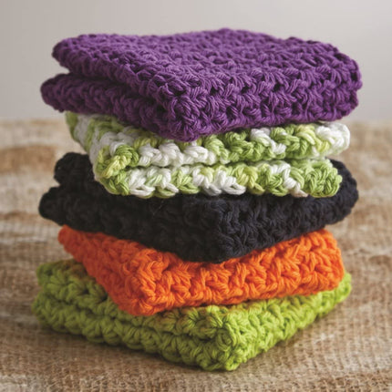 Lily Sugar'N Cream Black Yarn - 6 Pack of 71g/2.5oz - Cotton - 4 Medium (Worsted) - 120 Yards - Knitting/Crochet