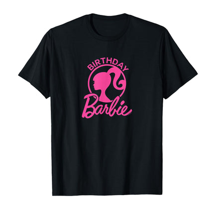 Barbie Classic T-shirt with pink logo, grey, M