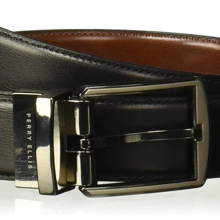 Perry Ellis Portfolio Hi-lo Men's Reversible Belt,