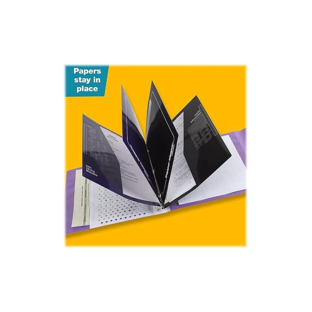 Trapper Keeper Binder, Retro Design, 1 Inch Binder Includes 2 Folders and Extra Pocket, Metal Rings and Spring Clip, Secure Storage, Palm Trees, Mead School Supplies (260038FDE1-ECM)