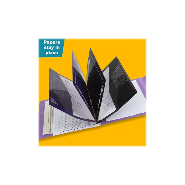 Trapper Keeper Binder, Retro Design, 1 Inch Binder Includes 2 Folders and Extra Pocket, Metal Rings and Spring Clip, Secure Storage, Palm Trees, Mead School Supplies (260038FDE1-ECM)