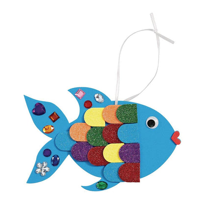 Colorations Fancy Fish, Kit for 12, School Art Supplies, Art Supplies, Craft Projects, Children, Gift, Classroom, Home