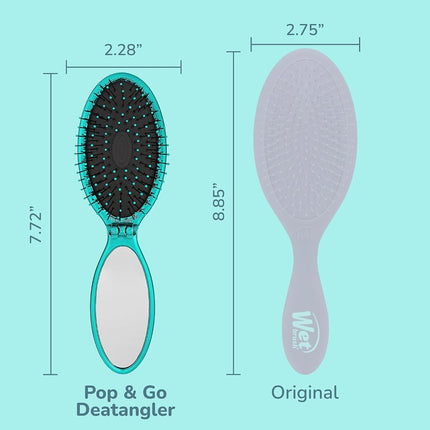 Wet Brush The Detangler teal pop & go fold