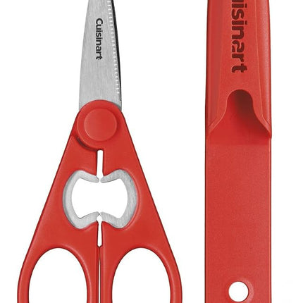 Cuisinart C77-SHR8RMH Classic Shears 8" All-Purpose Kitchen Scissors w/Magnetic Holder, Red
