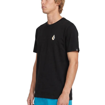 Volcom Men's Blaquedout Short Sleeve Tee T-Shirt, Black, XL