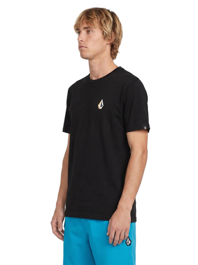 Volcom Men's Blaquedout Short Sleeve Tee T-Shirt, Black, S