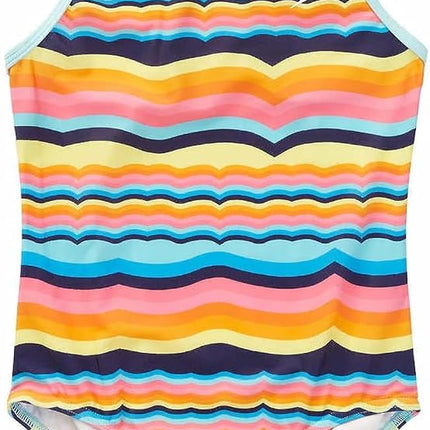 Speedo Girls Thin Strap One Piece Swimsuit (Pink, Large 12/14)