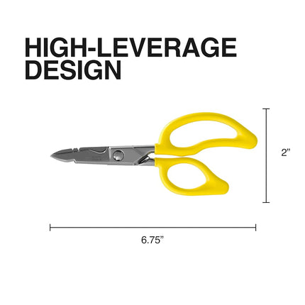 All-Purpose Electrician's Scissors Klein Tools 26001, Yellow