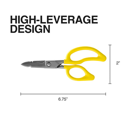 All-Purpose Electrician's Scissors Klein Tools 26001, Yellow