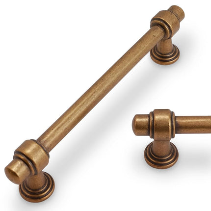 POVEFONK 10 Pack 6-1/4 inch(160mm) Antique Brass K