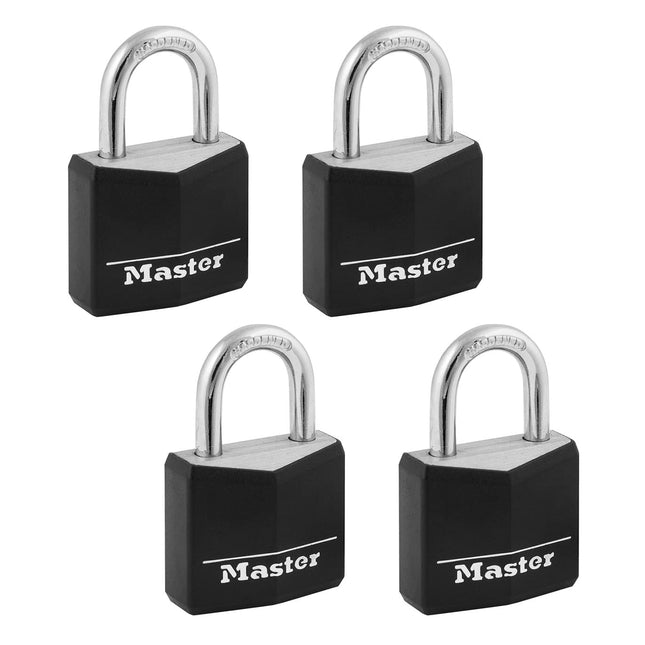 Master Lock Black Outdoor Key Lock, Standard Weath