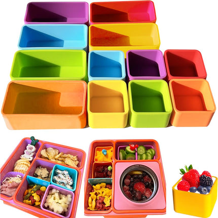 IELEK Silicone Lunch Box Dividers Bento Box Access