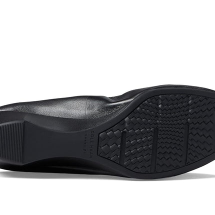 Cole Haan Women's Sloane Wedge Pump, Black Leather, 4.5 UK