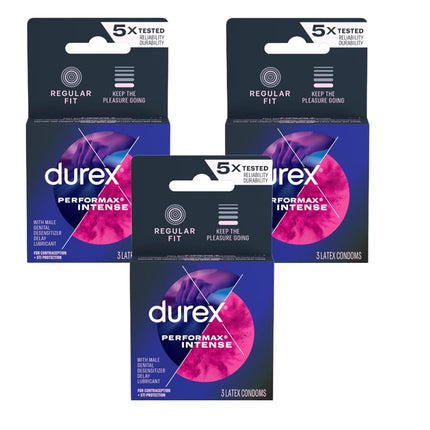 Durex Performax Intense Lubricated Ribbed Dotted P