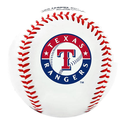 Rawlings MLB Texas Rangers Team Logo Baseball, White, 1