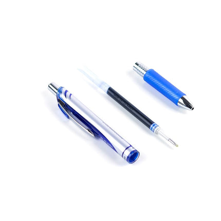 Pentel Energel XM Retractable Gel Pen with 0.7 mm Tip, 0.35 mm Line Width - Blue, Pack of 12
