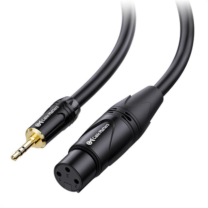Cable Matters Unbalanced XLR to 3.5mm Female to Ma