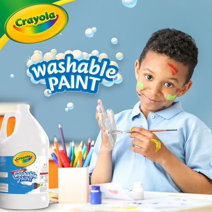Crayola Washable Paint, White Paint, Classroom Supplies, 1 Gallon