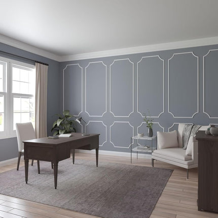 Ekena Millwork PML00X00TR-CASE-8 Traditional (8-Pack) Panel Moulding, 3/4"H x 3/8"P x 94"L, Primed