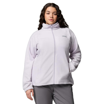 Columbia Women's Benton Springs Full Zip Fleece Jacket, Lavender Pearl, XX-Large