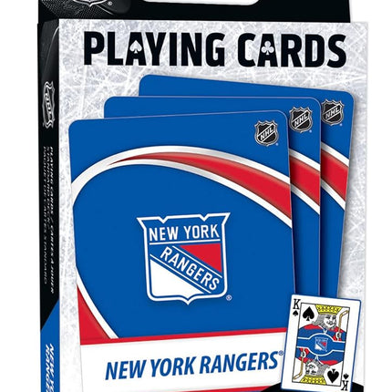 NHL MasterPieces Family Games New York Rangers Playing Cards - Officially Licensed Playing Card Deck for Adults, Kids, and Family - Fun Entertainment for Kids and Adults - Educational and Engaging