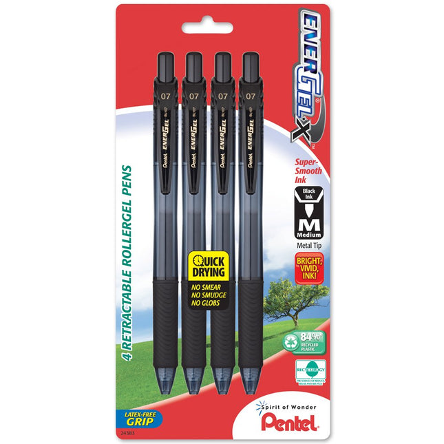 Pentel EnerGel-X Retractable Liquid Gel Pen, 0.7mm