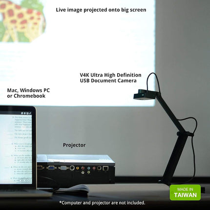 Ipevo V4K Ultra High Definition Usb Visualiser / Document Camera