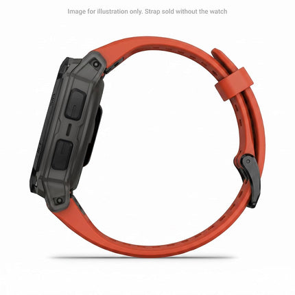 Garmin Acc, fenix 7S, 20mm QuickFit Flame Red Silicone Band