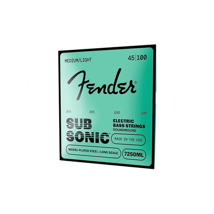 Fender 7250ML Nickel Plated Steel Roundwound Long Scale Electric Bass Guitar Strings - Medium Light