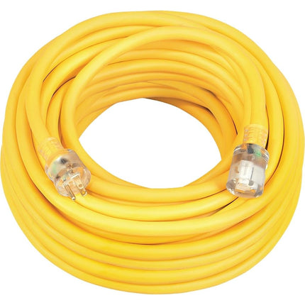 Polar/Solar 1787 10/3 15-Amp Sjeo Outdoor Extension Cord with Lighted End, 25-Foot