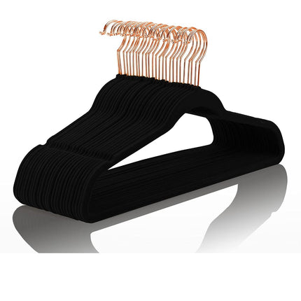 MIZGI Premium Velvet Hangers (Pack of 50) - Heavy 