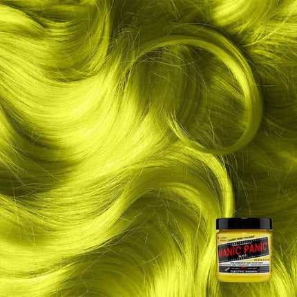 Manic Panic Semi Permanent Neon Yellow Hair Dye, Electric Banana, 4oz, 2pk