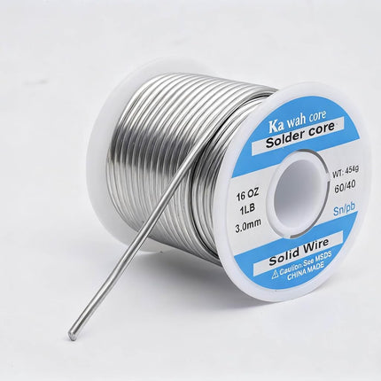 60/40 3mm Solder Wire Solid Core 454g/1LB for Stained Glass