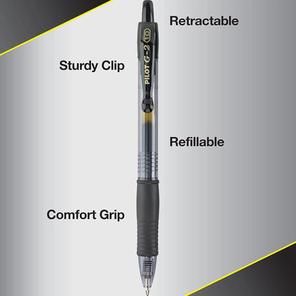 Pilot G2 Retractable Premium Gel Ink Roller Ball Pens, Bold Point, Blue Ink, Dozen Box -31257