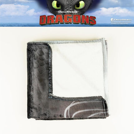 Franco How to Train Your Dragon Toothless Kids Bedding Super Soft Plush Cozy Throw, 46 in x 60 in, (Officially Licensed Product)