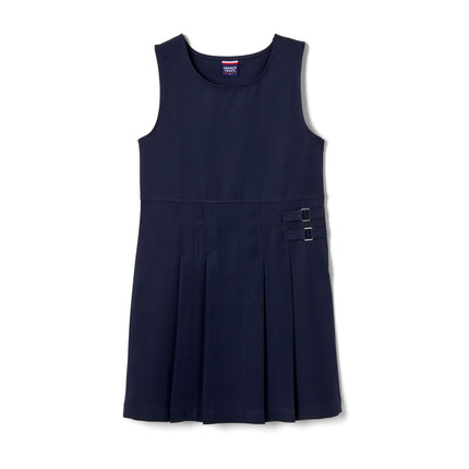 French Toast Girls' Double Buckle Tab Jumper, Navy