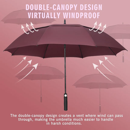 ZOMAKE Golf Umbrella 68/62/54/51 Inch Large Umbrellas Windproof Double Canopy, Automatic Open